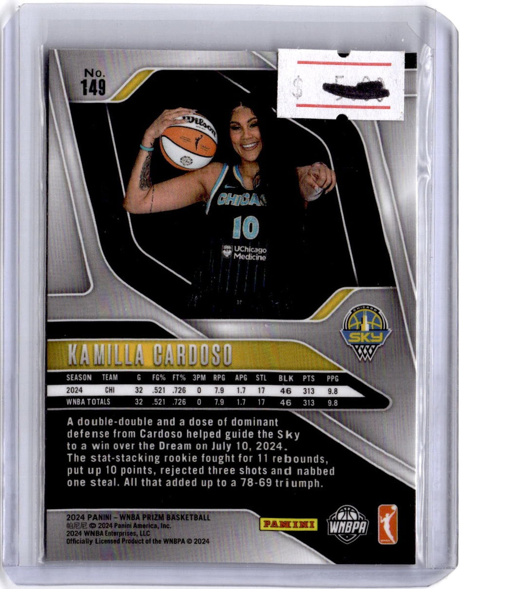 2024 Panini Prizm WNBA #149 Kamilla Cardoso Ice Prizm