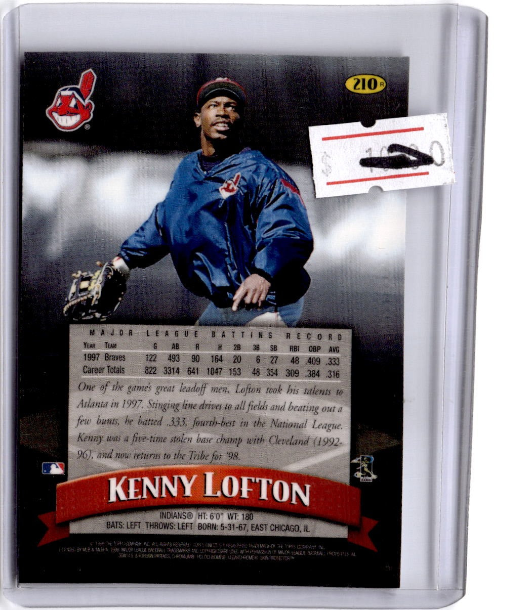 1998 Finest #210 Kenny Lofton Refractor