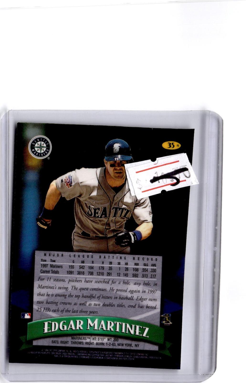1998 Finest #35 Edgar Martinez Refractor