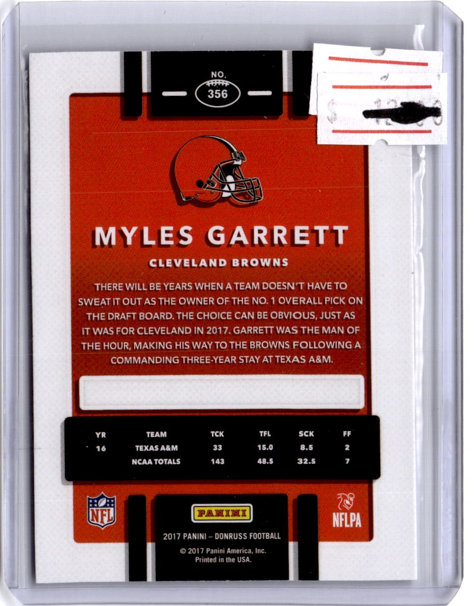 2017 Donruss #356 Myles Garrett