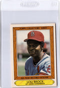 1985 Topps Woolworth All Time Record Holders #5 Lou Brock
