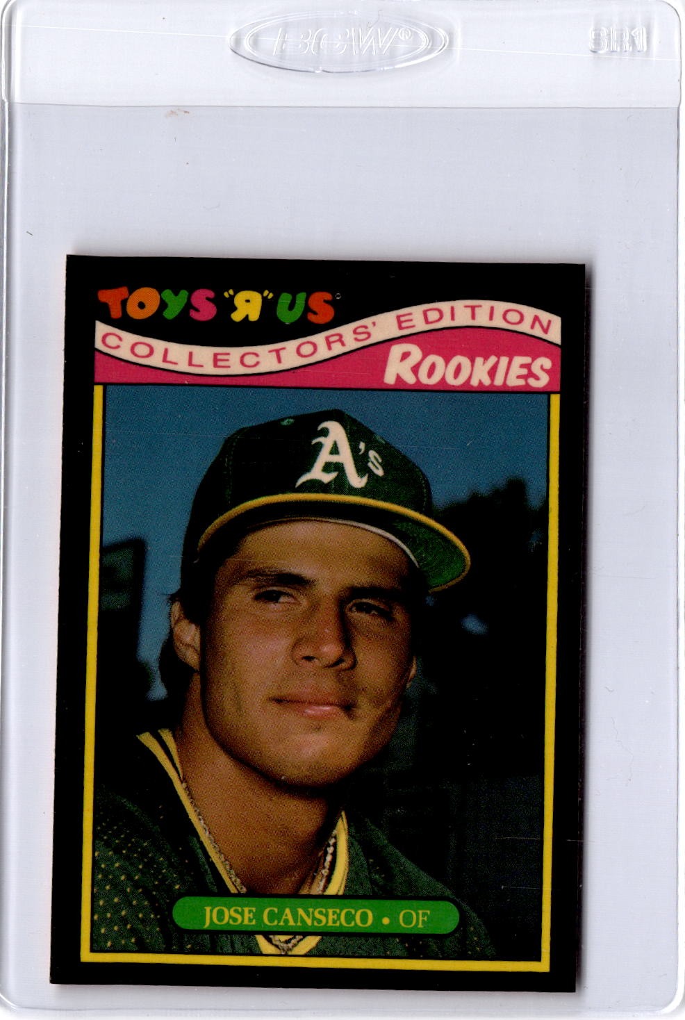 1987 Topps Toys "R" Us Rookies #5 Jose Canseco