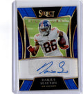 2021 Panini Select #SSP-DSL Darius Slayton Select Signatures Prizm Blue/99