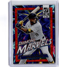 2026 Donruss #8 Jackson Chourio Diamond Marvels Pink Ice #/99