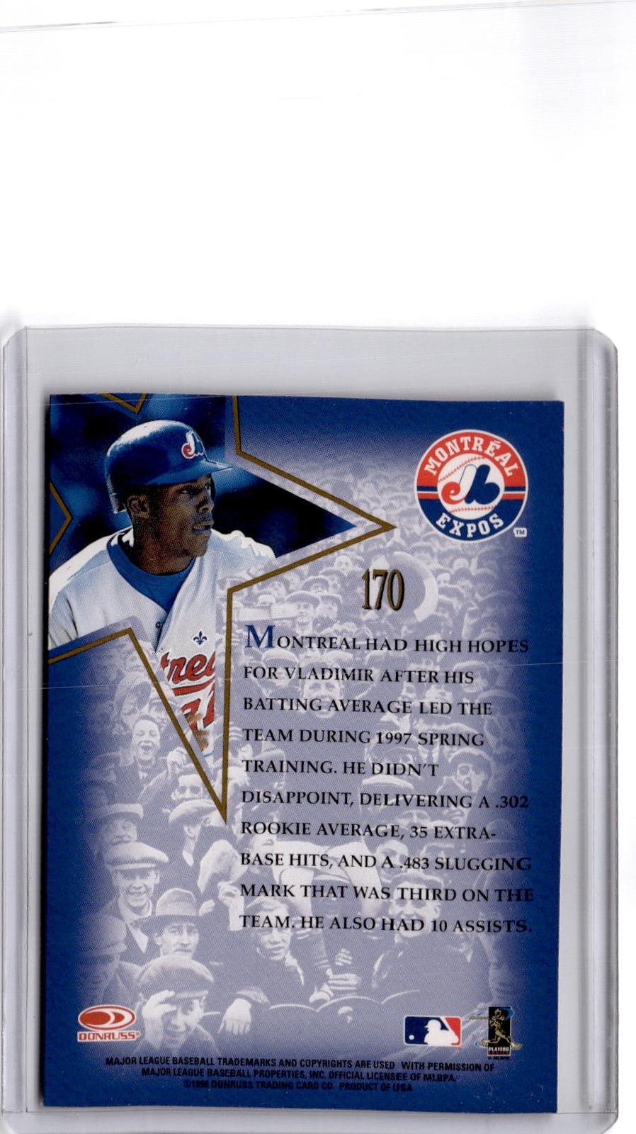 1998 Leaf #170 Vladimir Guerrero