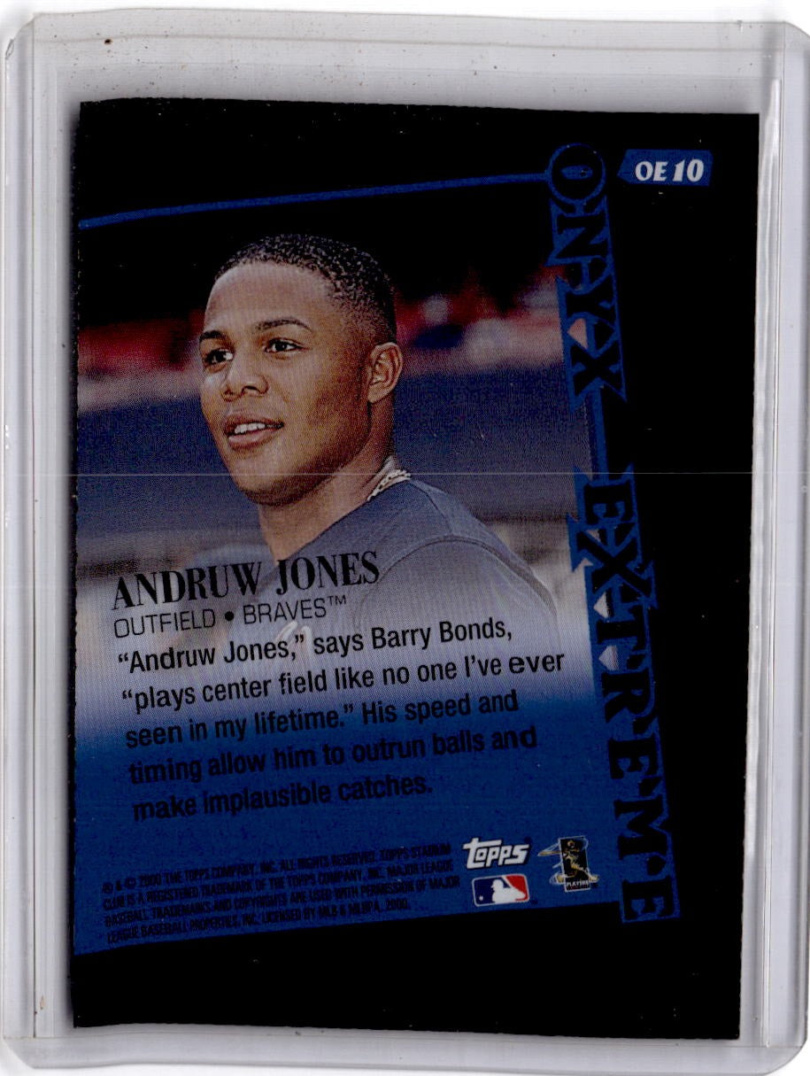 2000 Stadium Club #OE10 Andruw Jones Onyx Extreme