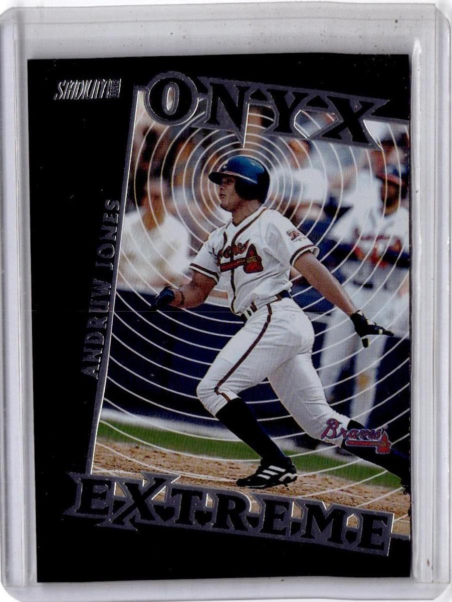 2000 Stadium Club #OE10 Andruw Jones Onyx Extreme