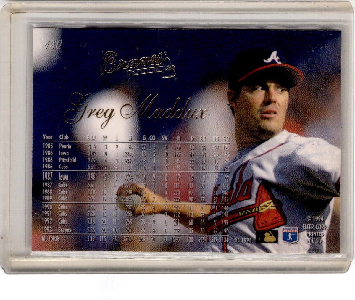 1994 Flair #130 Greg Maddux