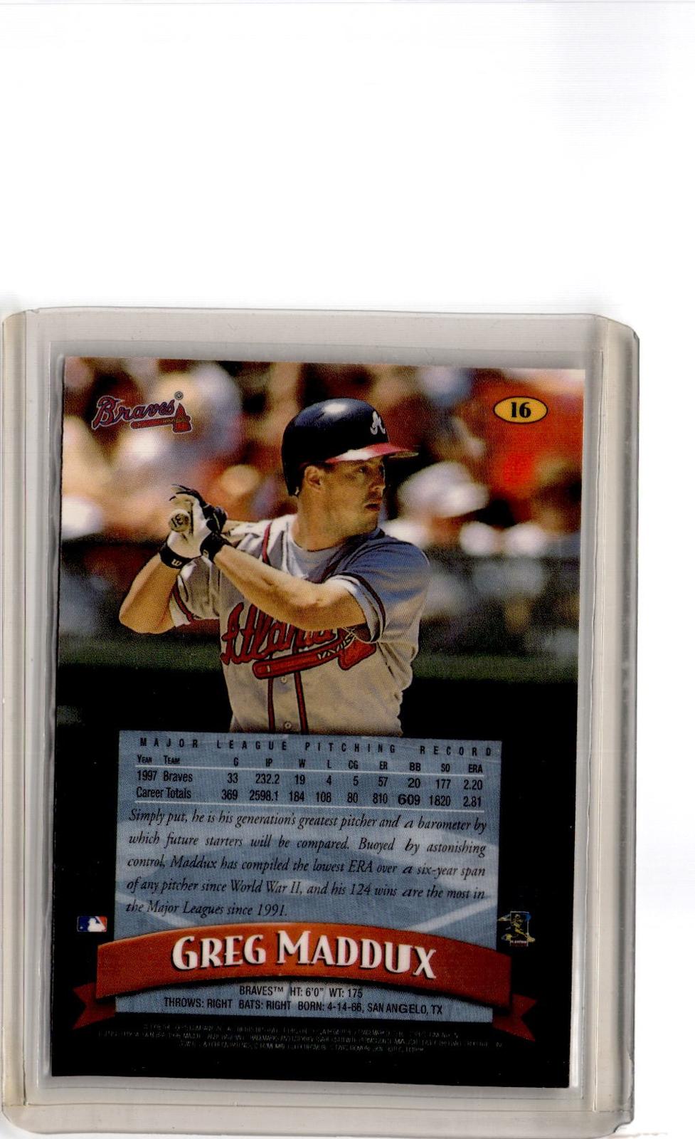 1998 Finest #16 Greg Maddux