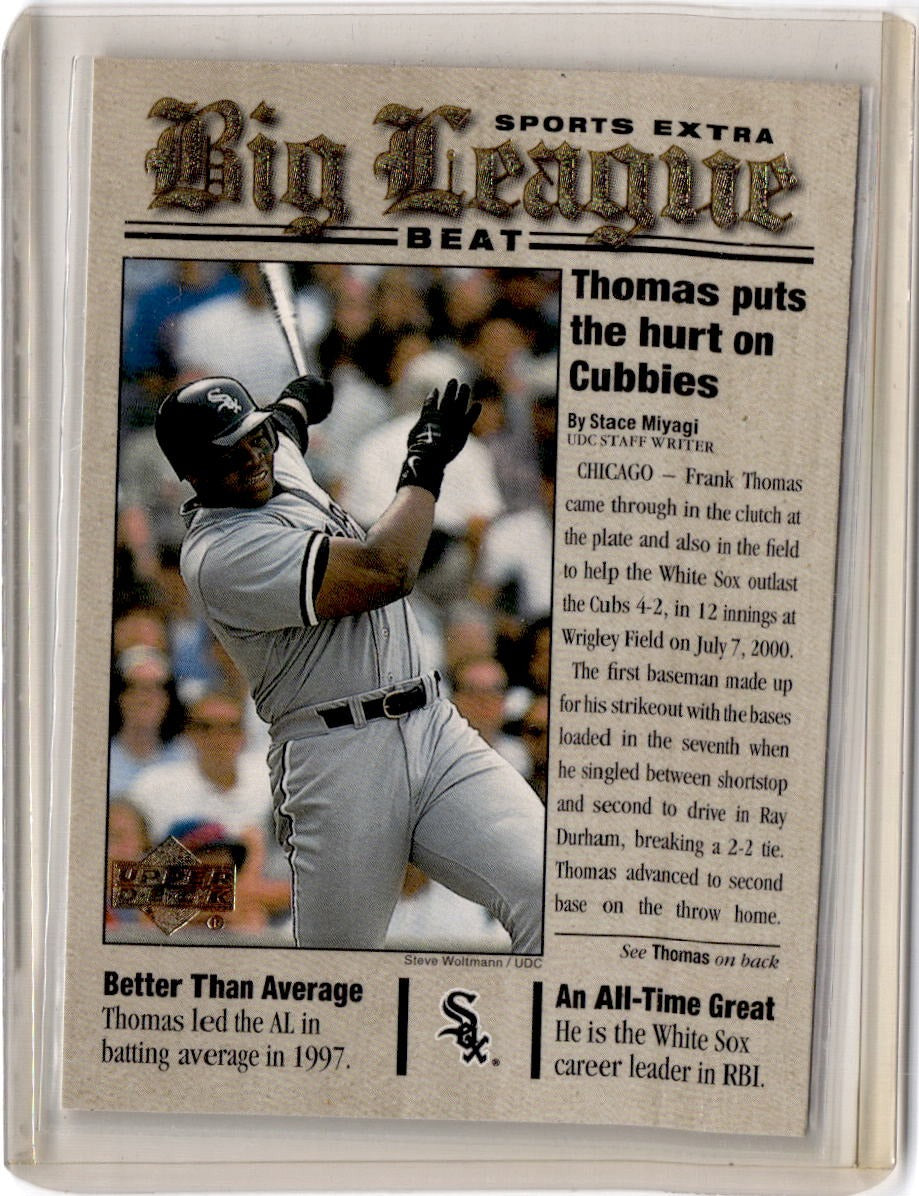 2001 Upper Deck #BB16 Frank Thomas Big League Beat