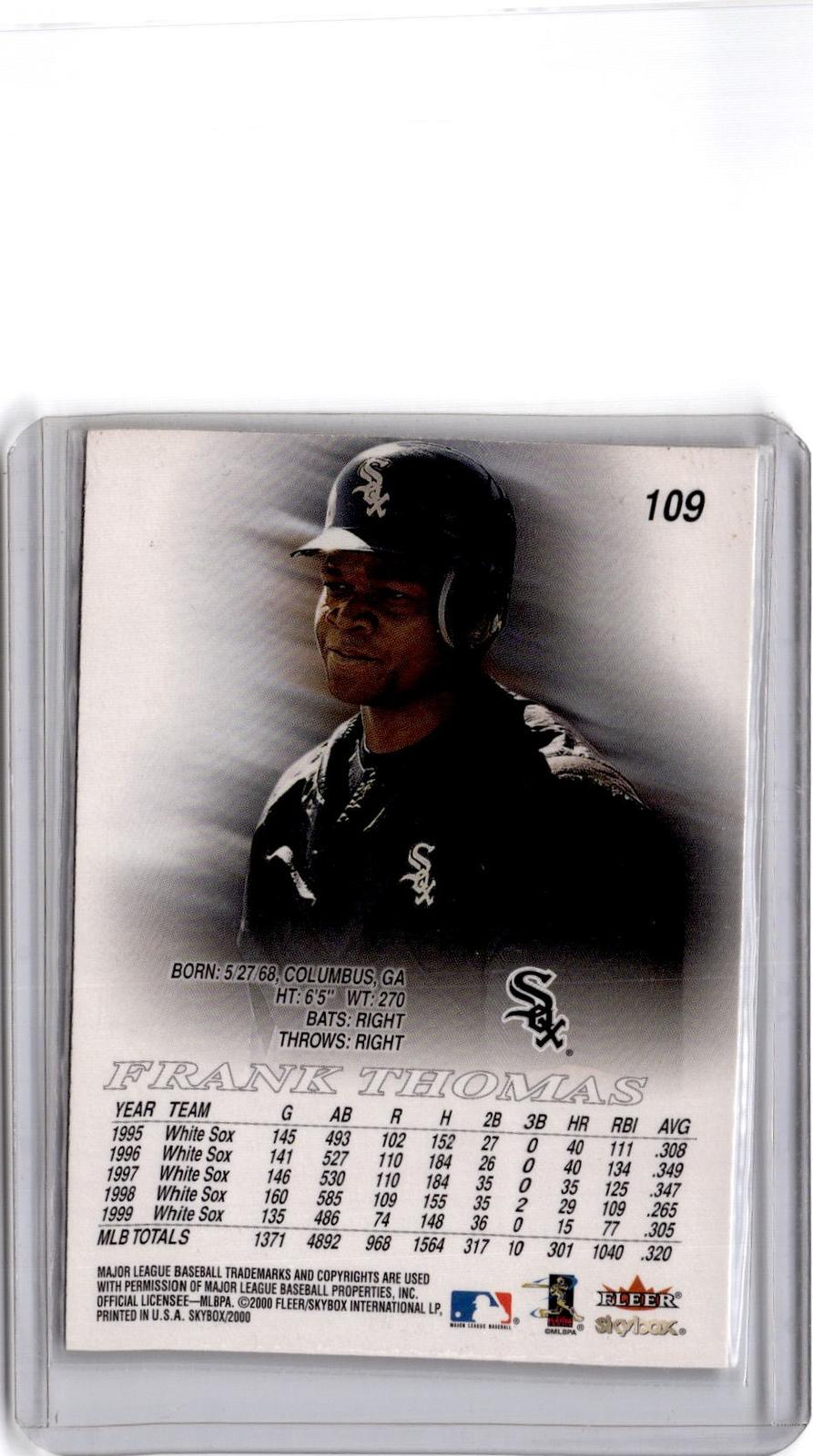 2000 SkyBox #109 Frank Thomas