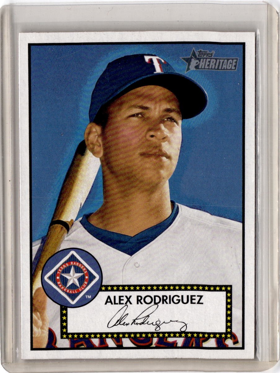 2001 Topps Heritage #12b Alex Rodriguez : Black Back