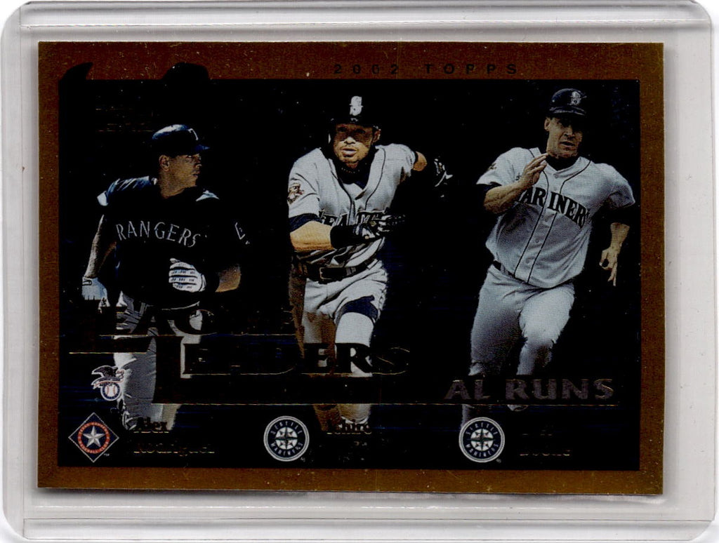 2002 Topps #338 Alex Rodriguez / Ichiro / Bret Boone LL, FOIL