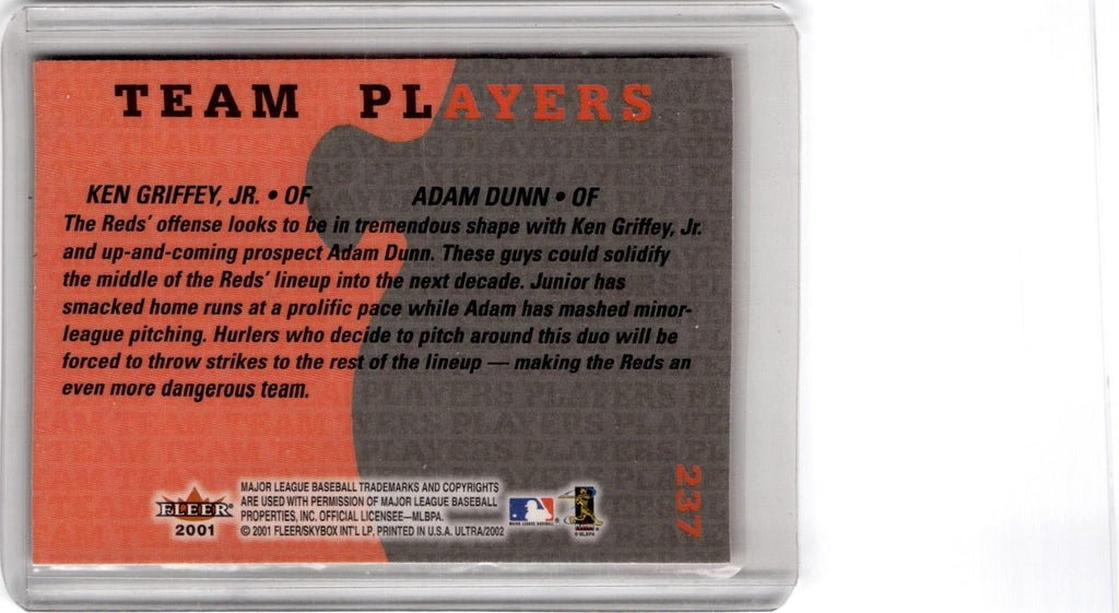 2002 Ultra #237 Ken Griffey Jr. / Adam Dunn