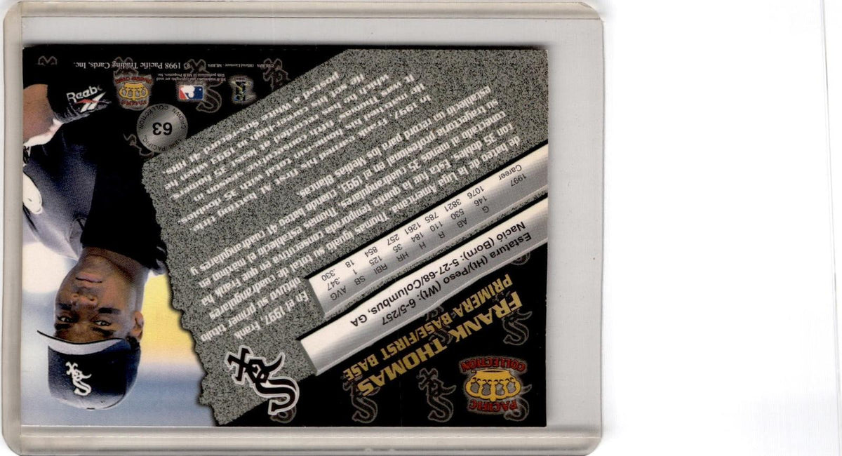 1998 Pacific #63 Frank Thomas Silver