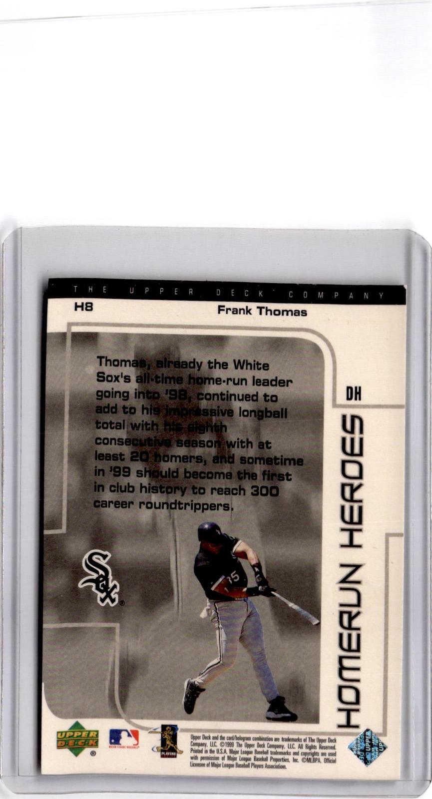 1999 UD Choice #H8 Frank Thomas Homerun Heroes