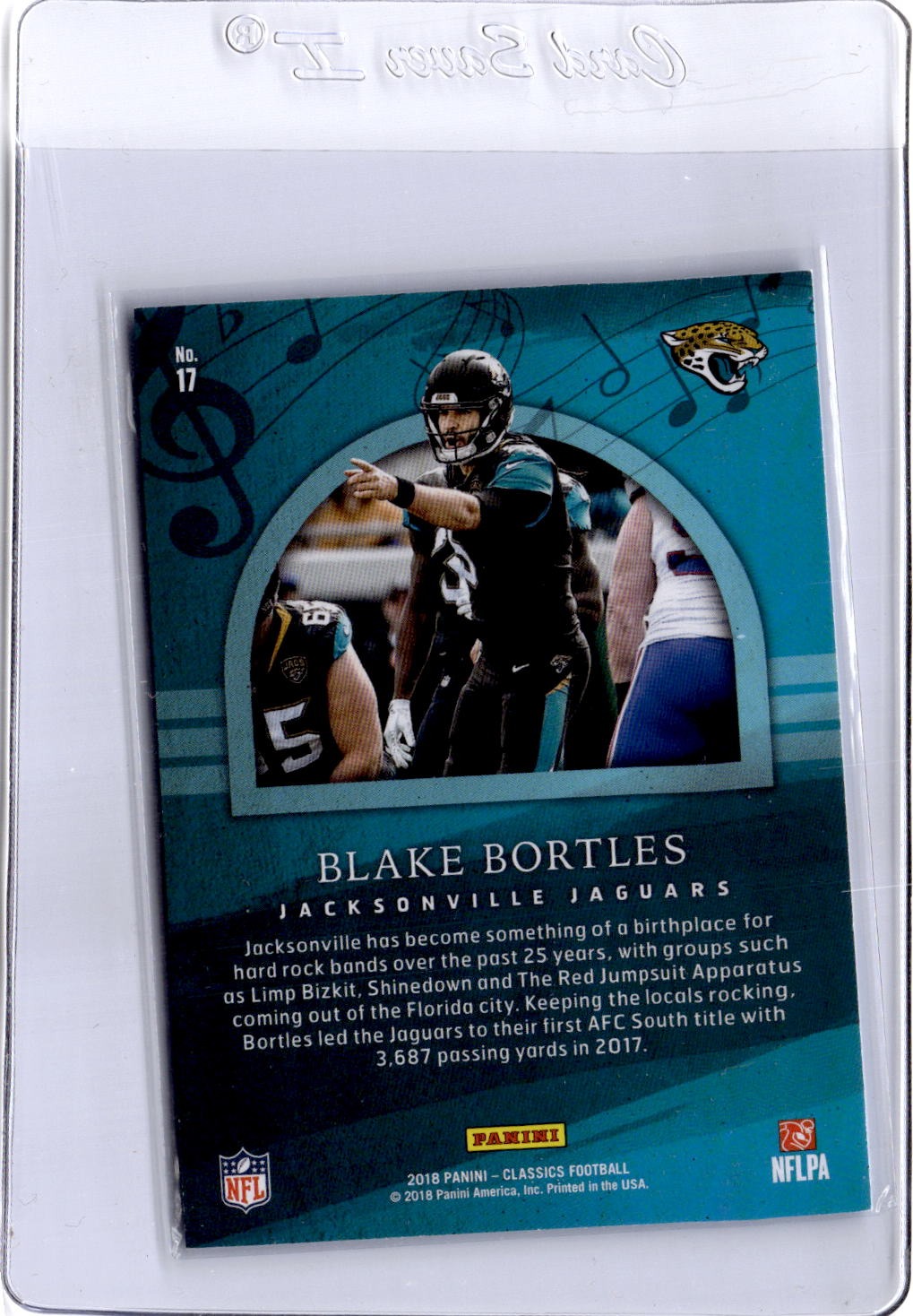 2018 Panini Classics #17 Blake Bortles Composers Blue #/10