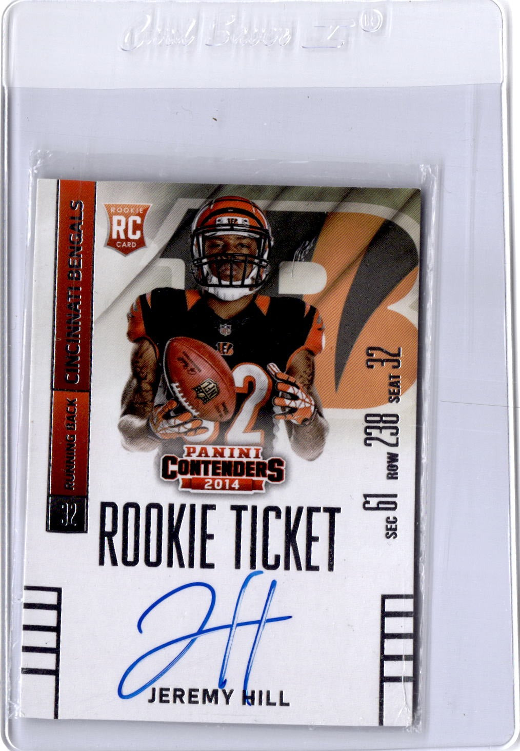 2014 Panini Contenders #232 Jeremy Hill Autograph