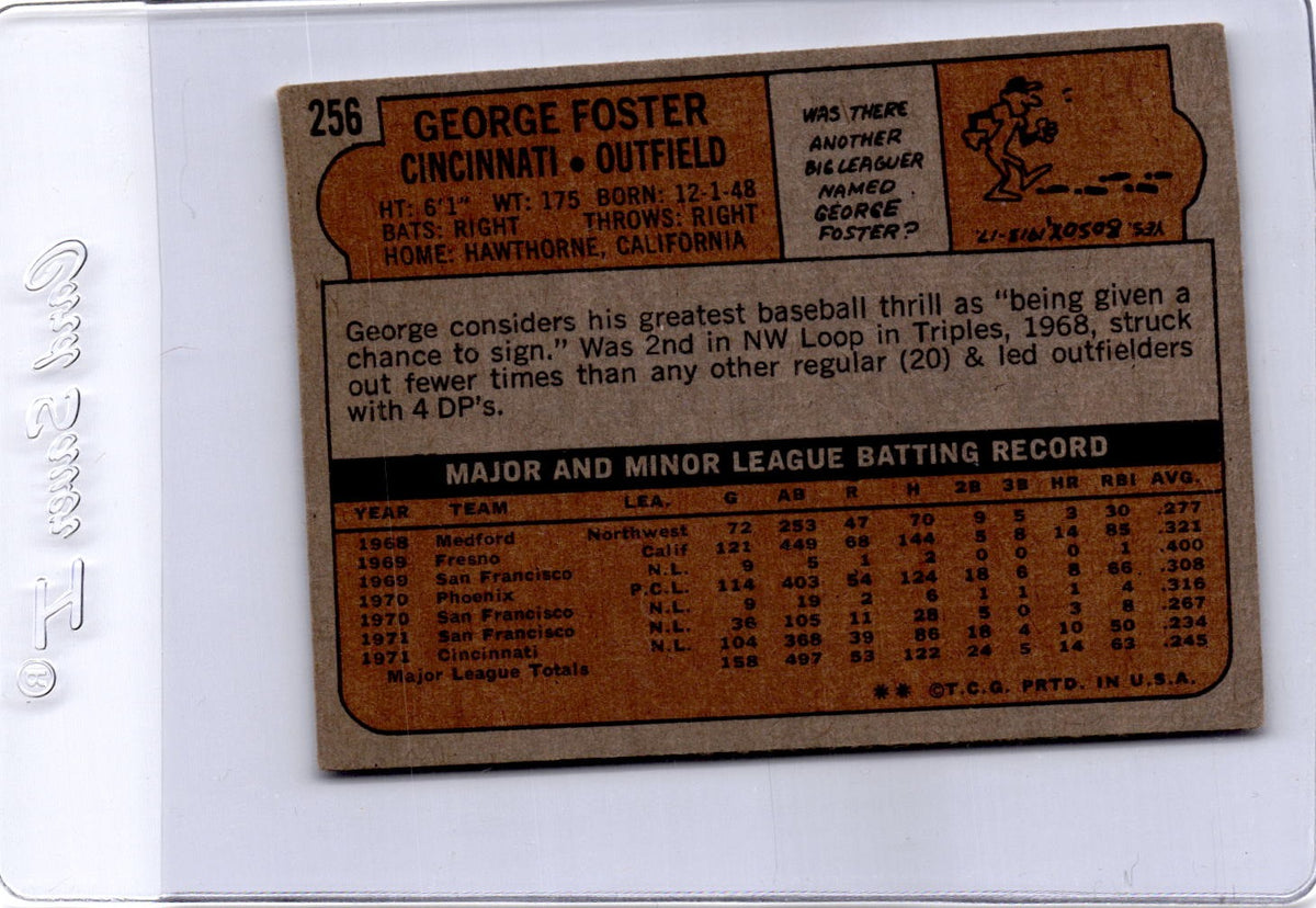 1972 Topps #256 George Foster