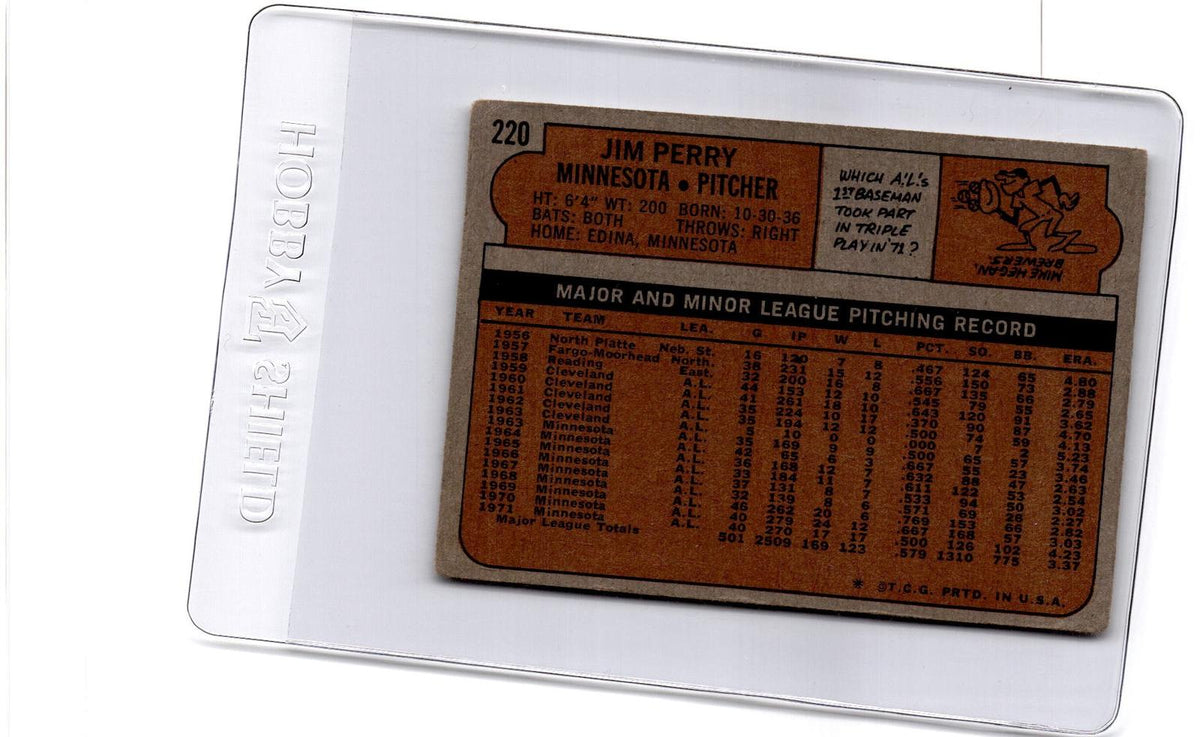1972 Topps #220 Jim Perry