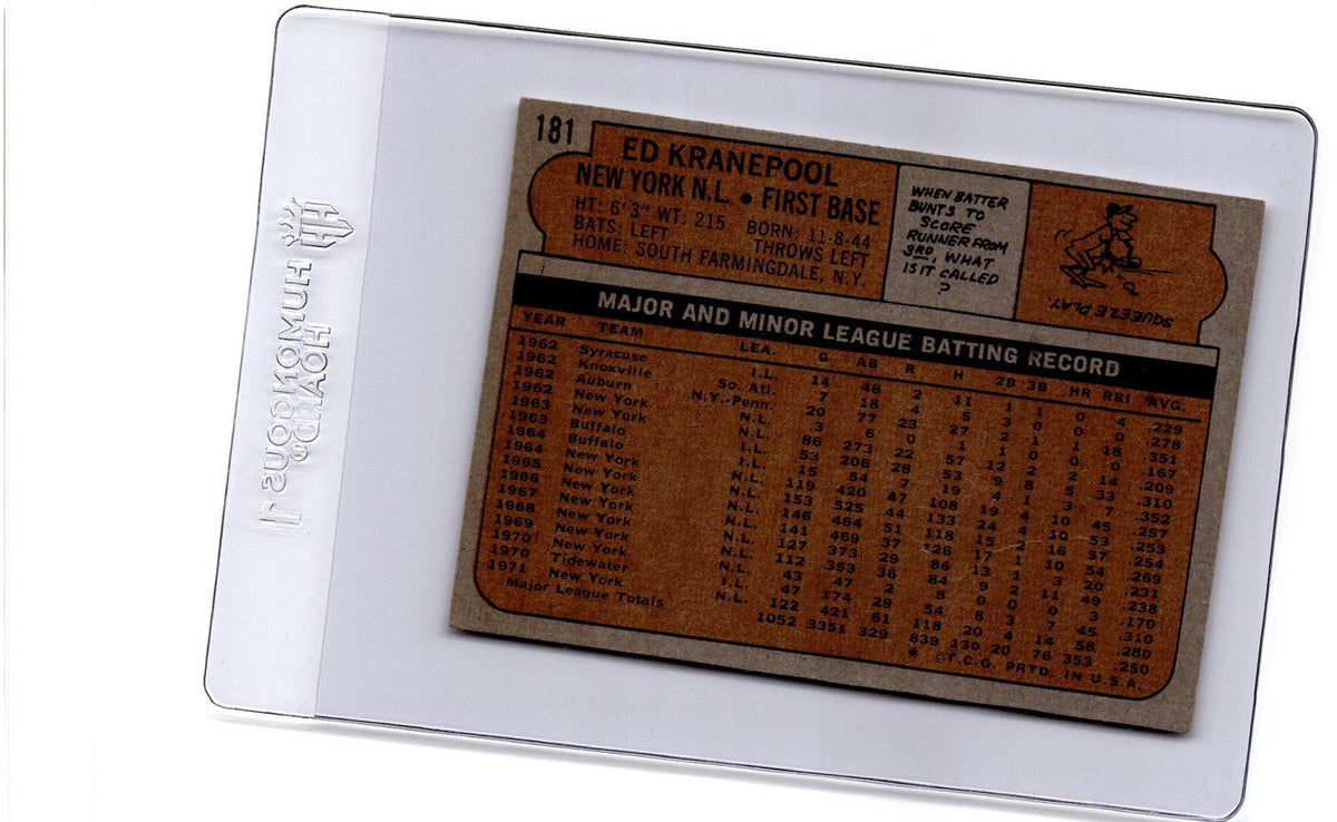 1972 Topps #181 Ed Kranepool