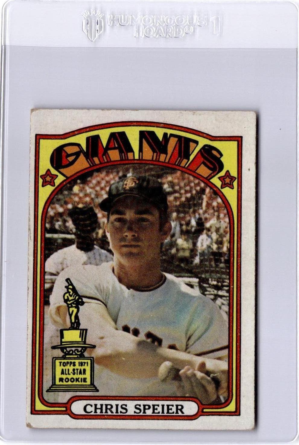 1972 Topps #165 Chris Speier