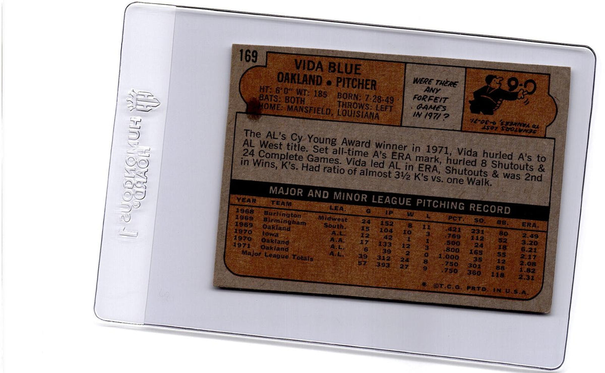 1972 Topps #169 Vida Blue
