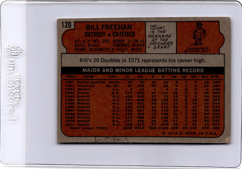 1972 Topps #120 Bill Freehan