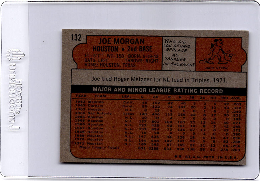 1972 Topps #132 Joe Morgan