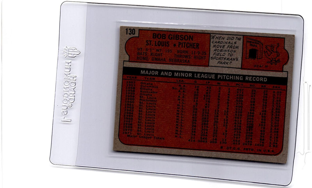 1972 Topps #130 Bob Gibson
