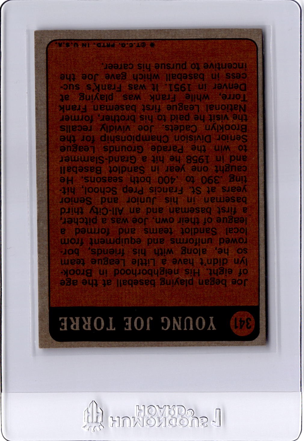 1972 Topps #341 Joe Torre