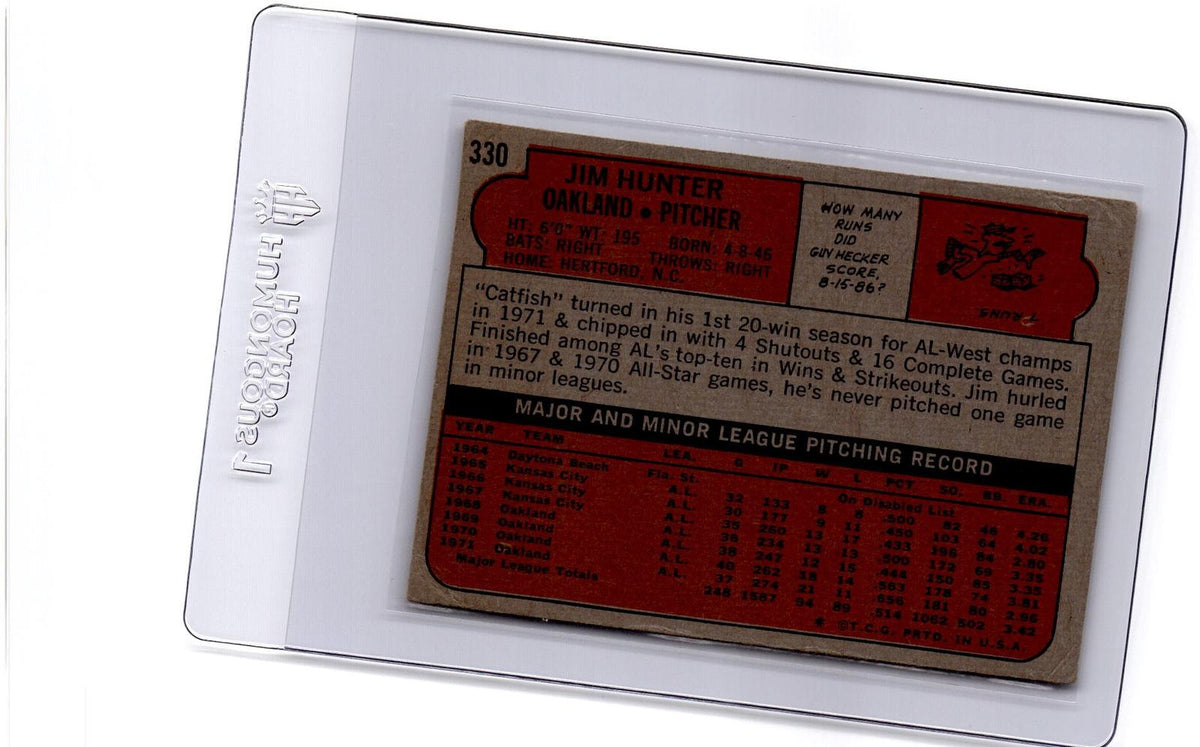 1972 Topps #330 Jim Hunter