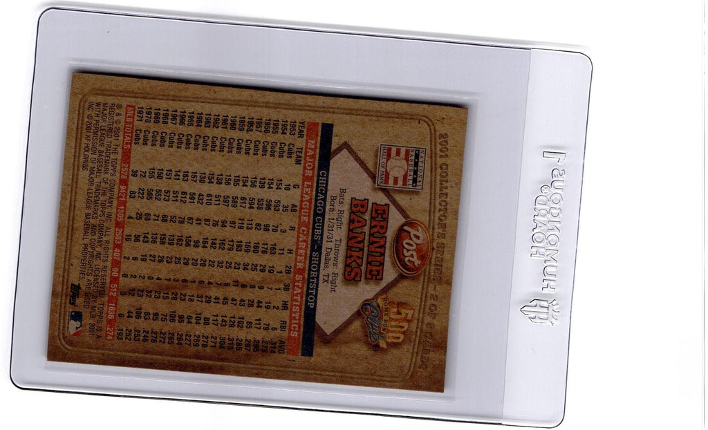 2001 Topps Post Cereal 500 Home Run Club #2 Ernie Banks