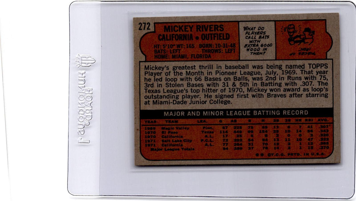 1972 Topps #272 Mickey Rivers