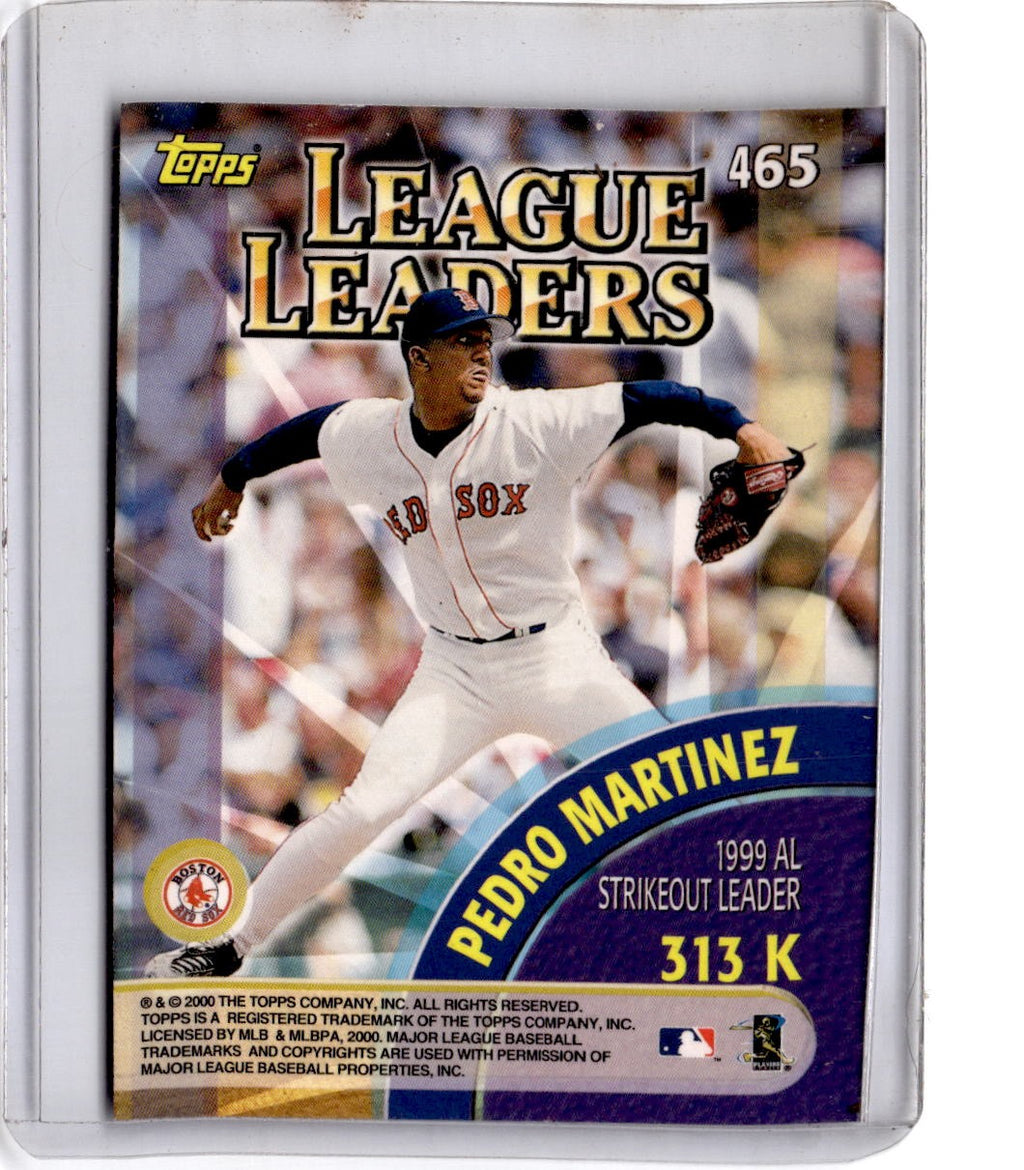 2000 Topps #465 Randy Johnson / Pedro Martinez