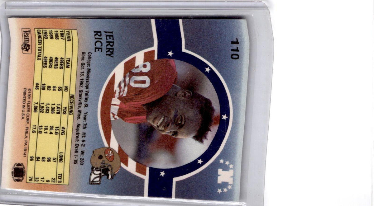 1991 Fleer Stars 'n Stripes #110 Jerry Rice