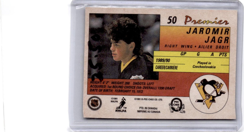 1990-91 O-Pee-Chee Premier #50 Jaromir Jagr