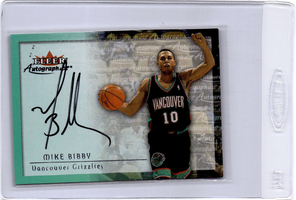 2000-01 Fleer Authority #NNO Mike Bibby Autographics SSD