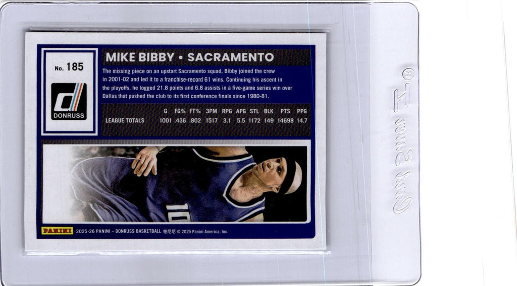 2025-26 Donruss #185 Mike Bibby FOTL Green #/6