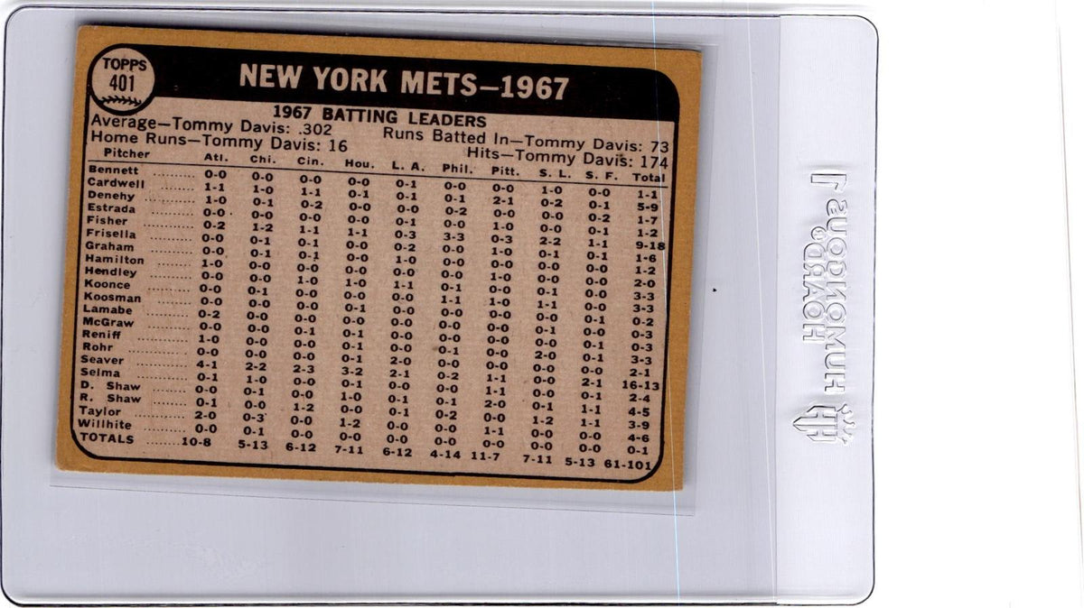 1968 Topps #401 New York Mets