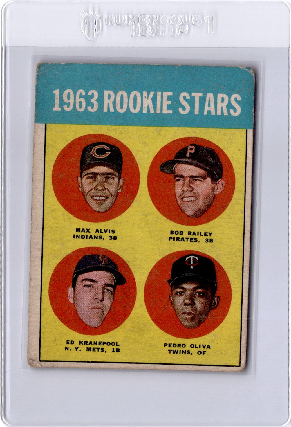 1963 Topps Rookie Stars (Max Alvis / Bob Bailey / Ed Kranepool / Pedro Oliva)