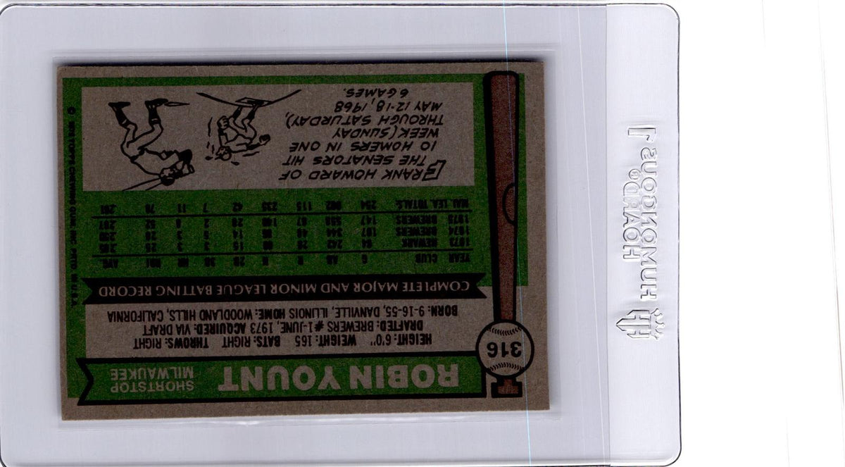 1976 Topps #316 Robin Yount