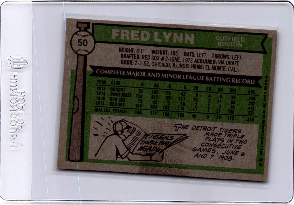 1976 Topps #50 Fred Lynn