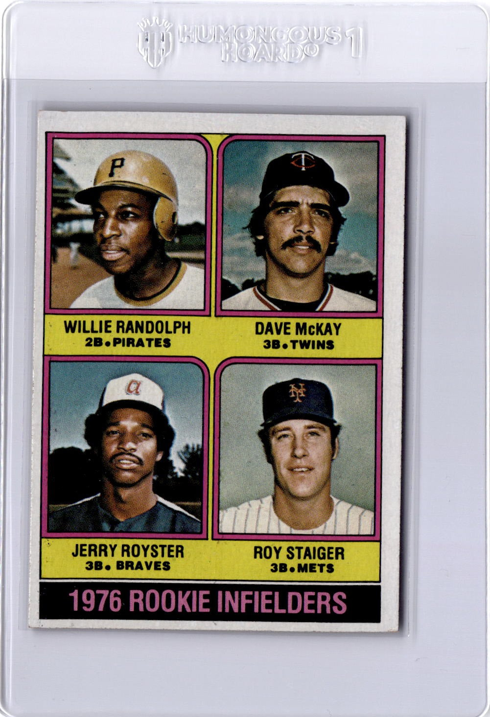1976 Topps Rookie (Willie Randolph / Dave McKay / Jerry Royster / Roy Staiger)