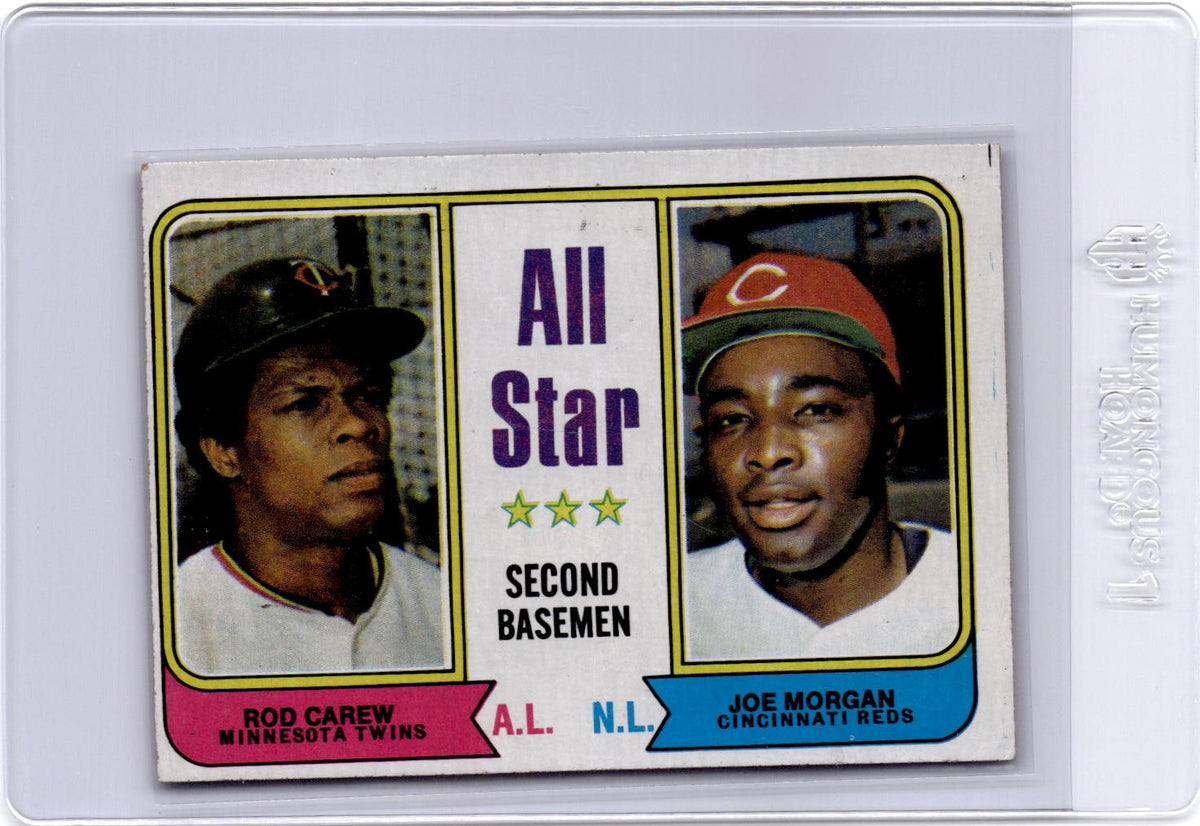 1974 Topps #333 All-Star Second Basemen (Rod Carew / Joe Morgan)