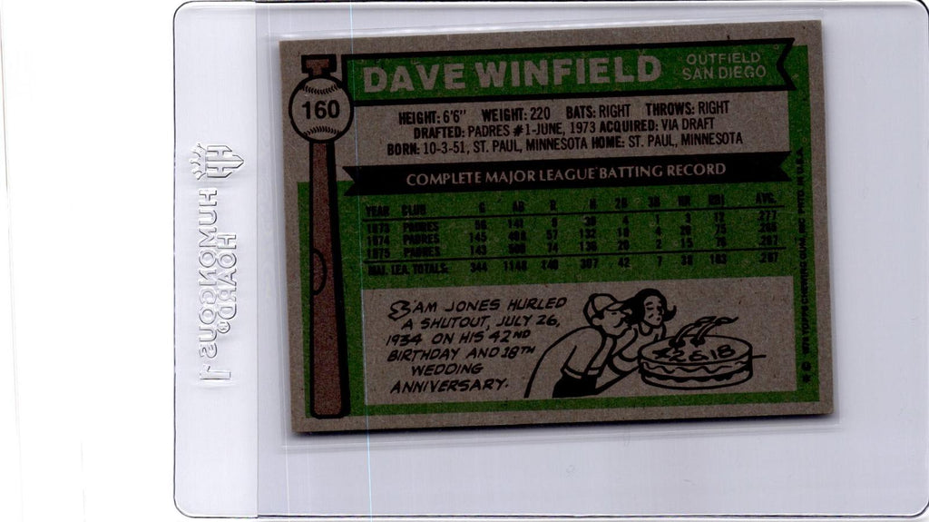 1976 Topps #160 Dave Winfield
