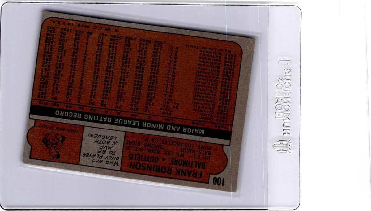 1972 Topps #100 Frank Robinson