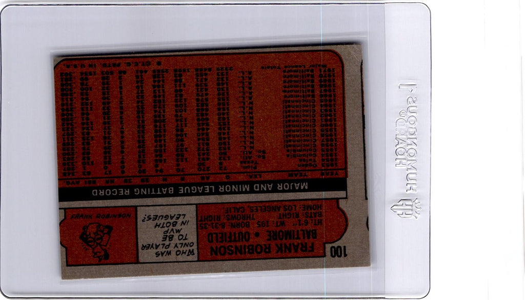 1972 Topps #100 Frank Robinson
