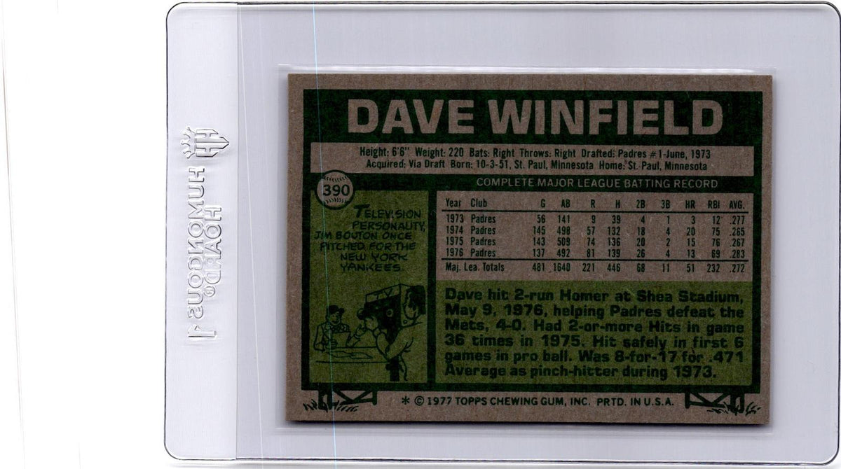 1977 Topps #390 Dave Winfield