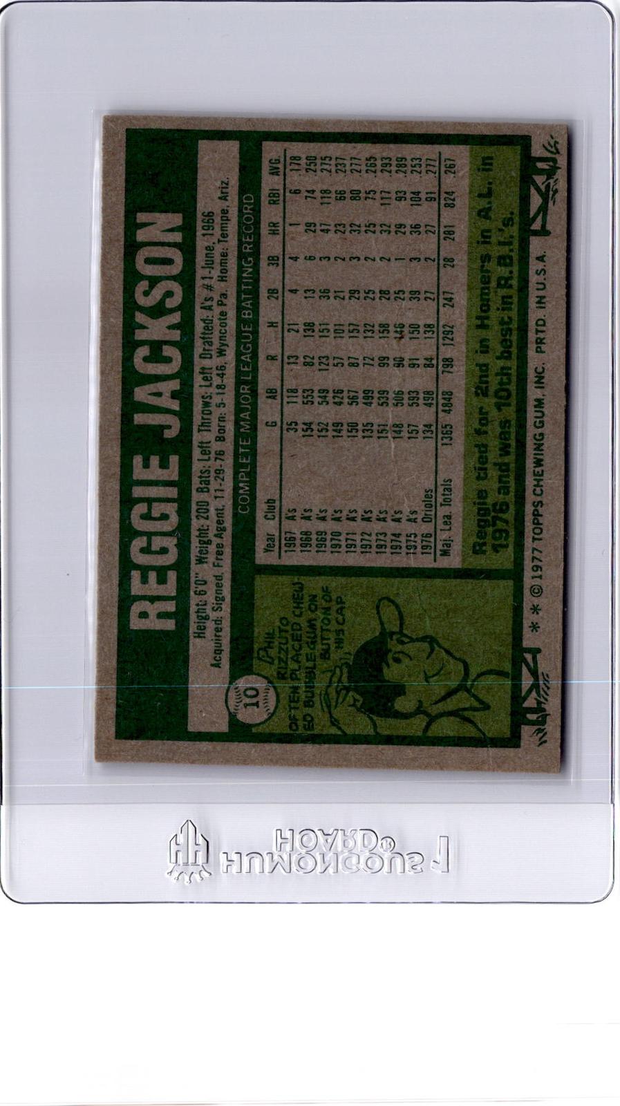 1977 Topps #10 Reggie Jackson